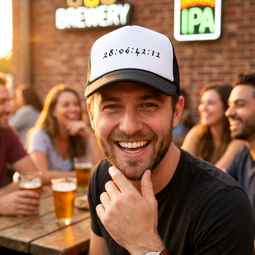 END OF THE WORLD Trucker Hat - Mesh Cap - Five Panel Retro Style TRUCKER Cap