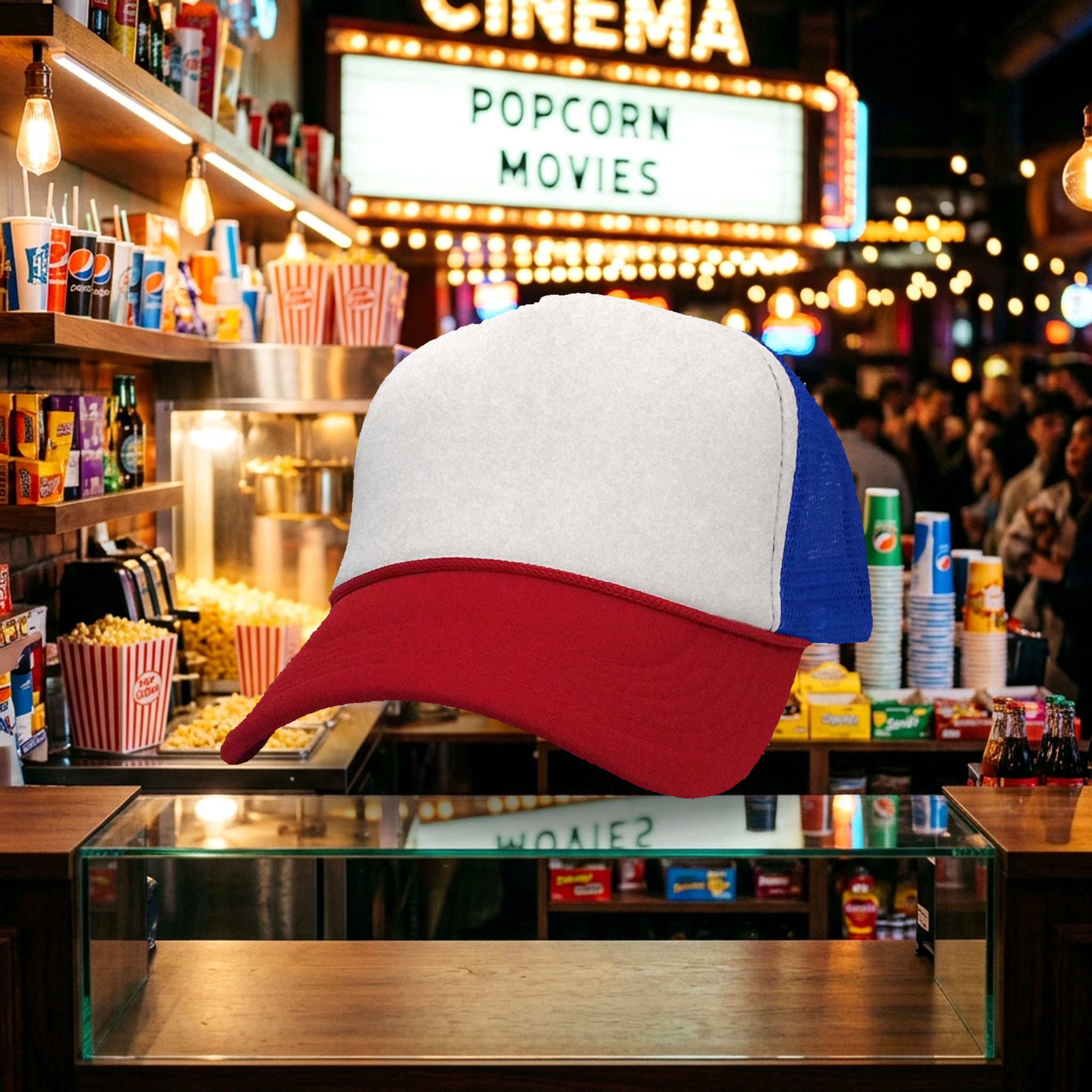 DUSTIN HALLOWEEN COSTUME - Five Panel Retro Style TRUCKER Cap