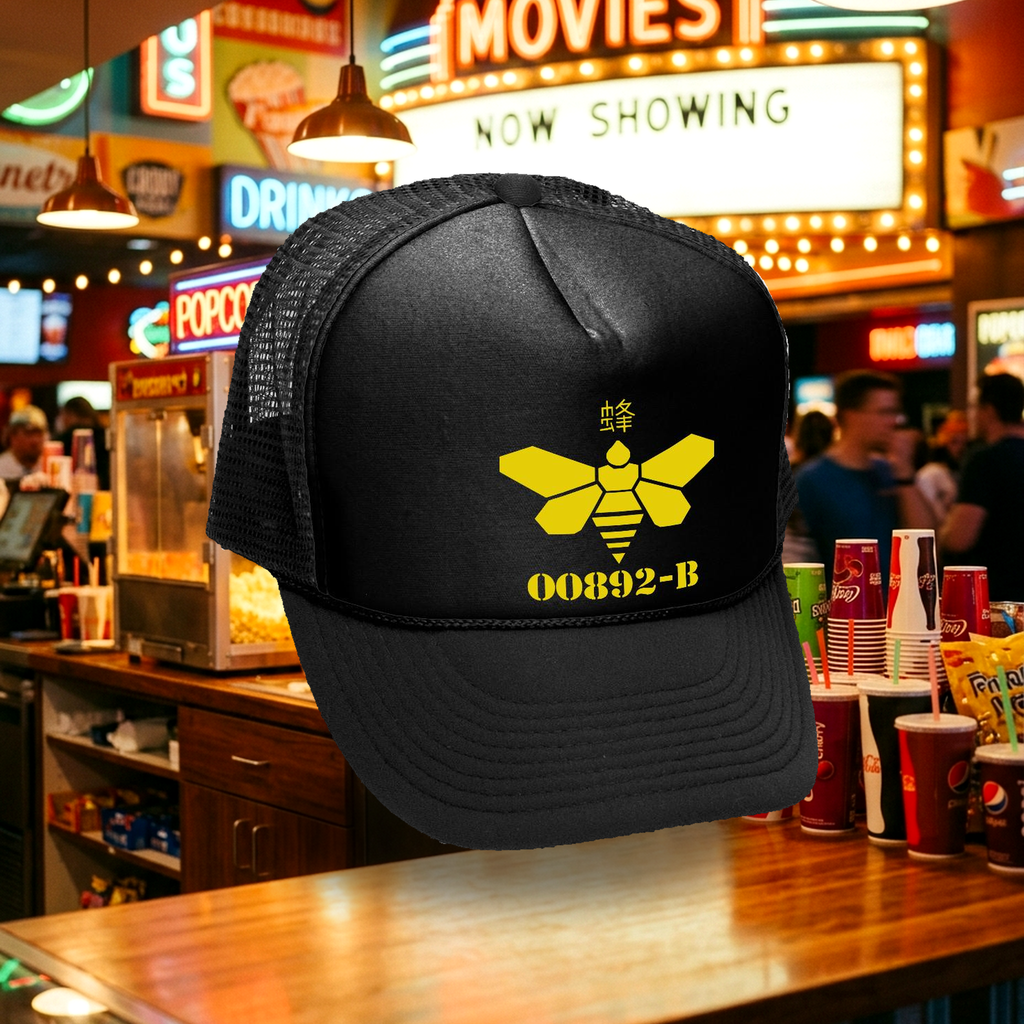 Breaking HeisenburgTrucker Hat - Mesh Cap - Flat Bill Snap Back 5 Panel Hat