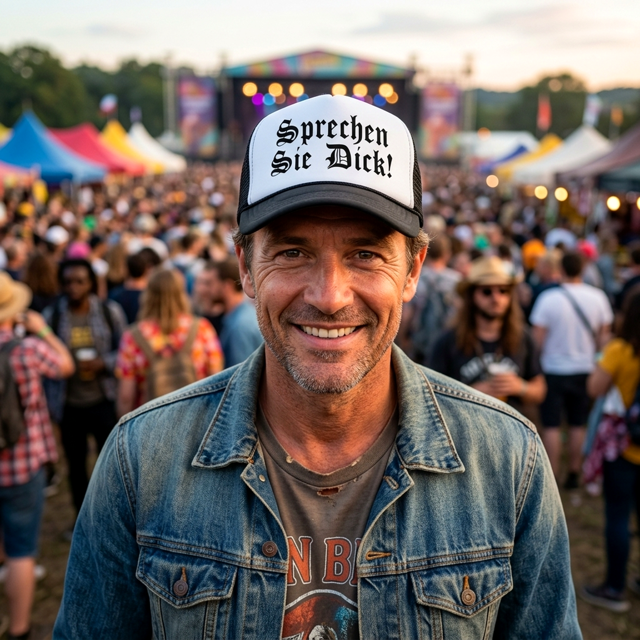 SPRECHEN SIE DICK - step brothers funny - Vintage Retro Style Trucker Cap Hat - Five Panel Retro Style TRUCKER Cap