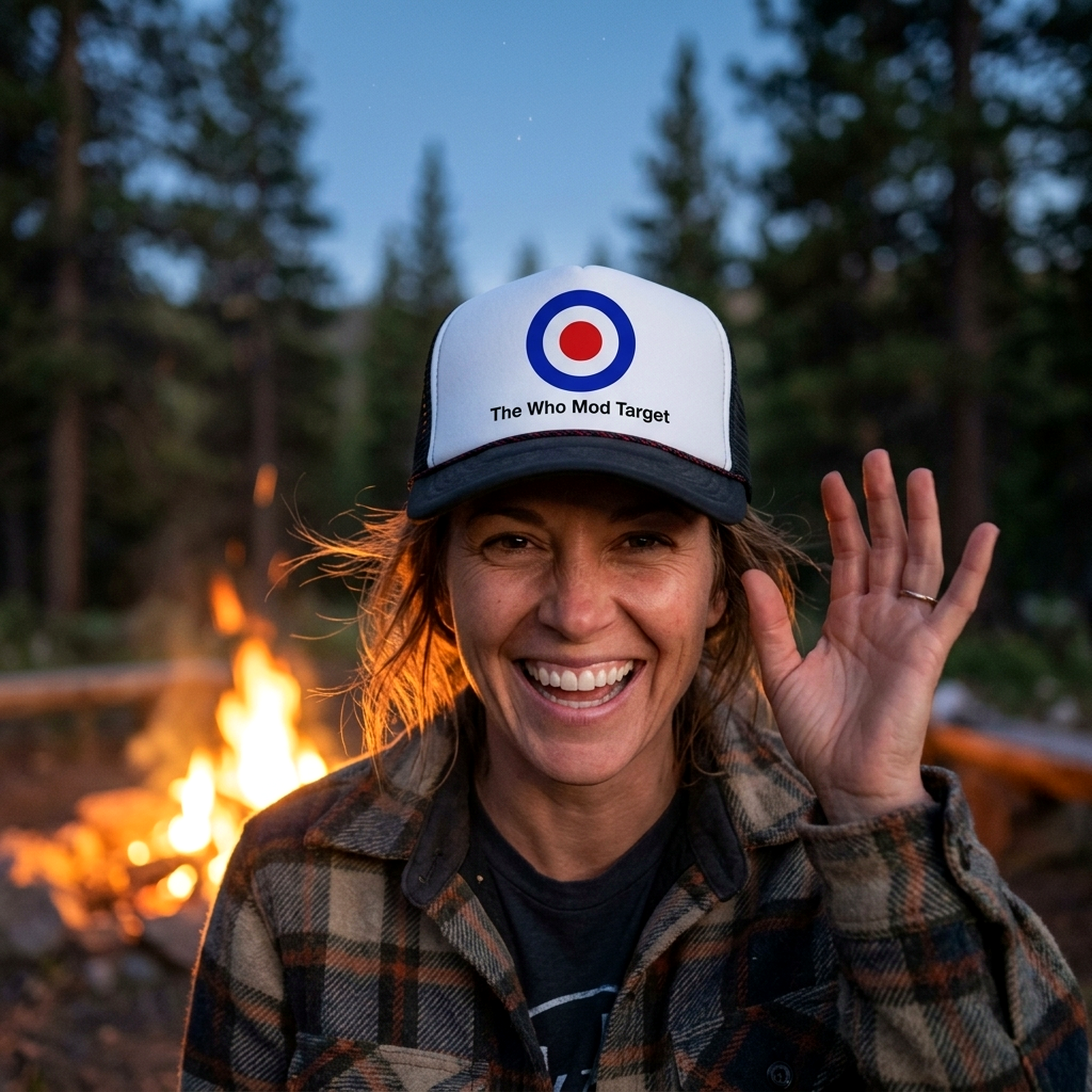 The Who Mod Target - Retro Vintage Style Trucker Cap Hat - Five Panel Retro Style TRUCKER Cap