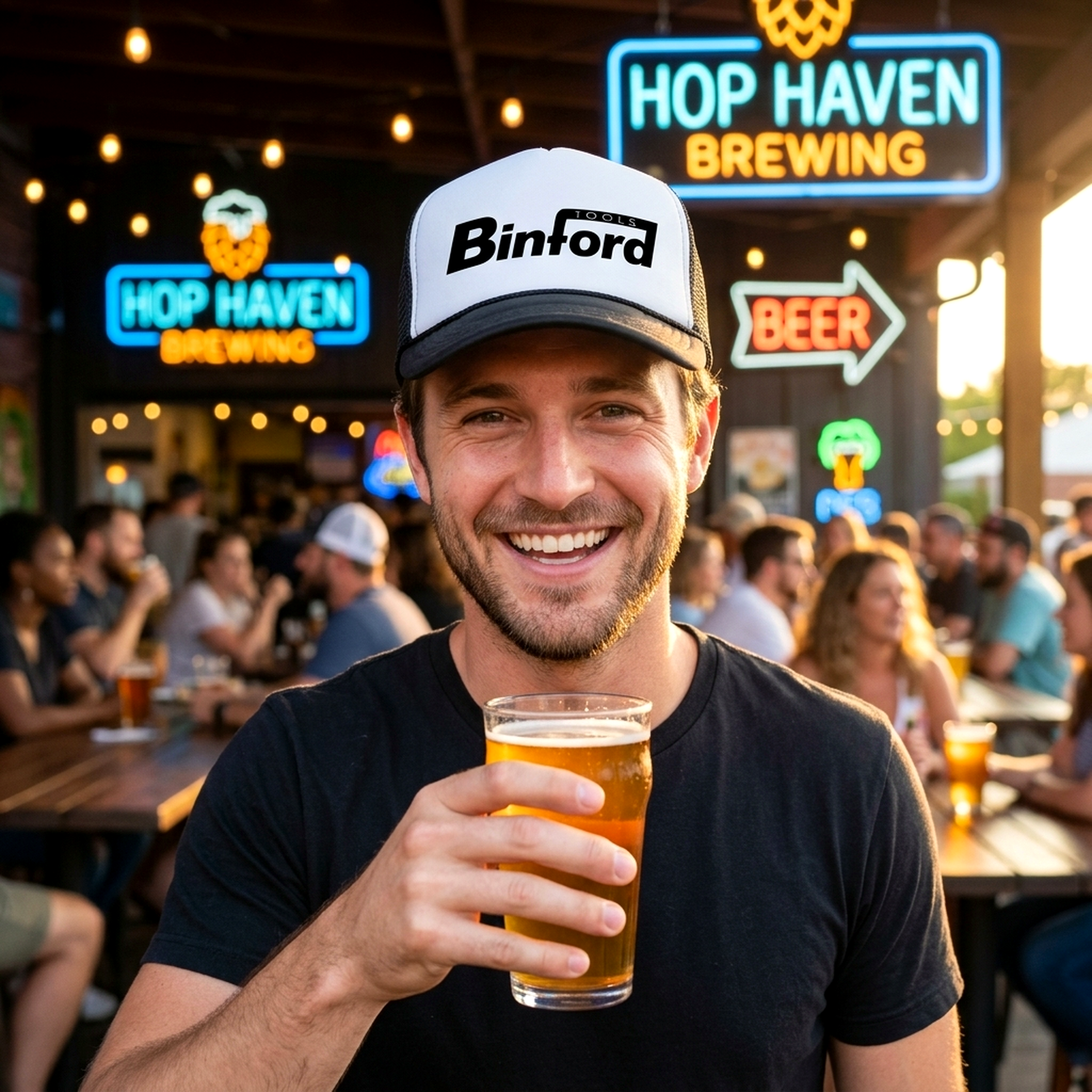 Binford Tools Trucker Hat - Mesh Cap - Five Panel Retro Style TRUCKER Cap