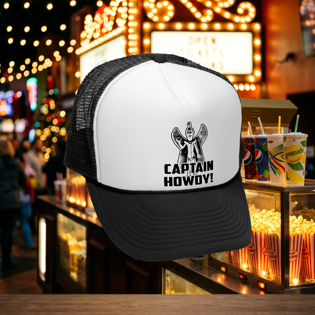 Captain Howdy Pazuzu Trucker Hat - Mesh Cap - Five Panel Retro Style TRUCKER Cap