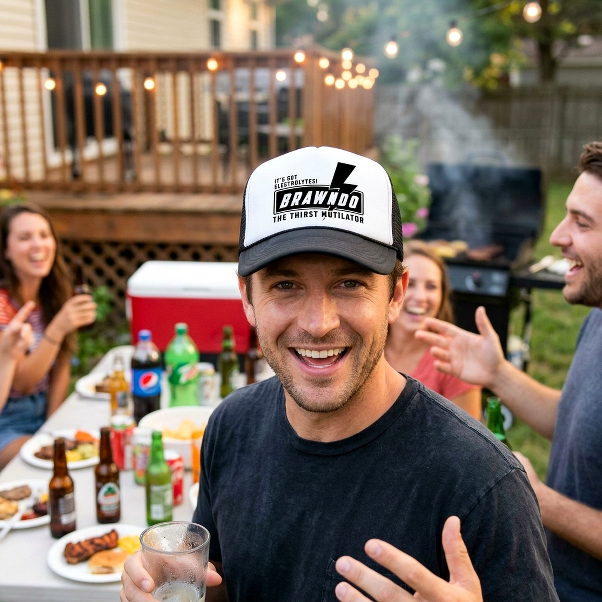 Brawndo Trucker Hat - Mesh Cap - Five Panel Retro Style TRUCKER Cap