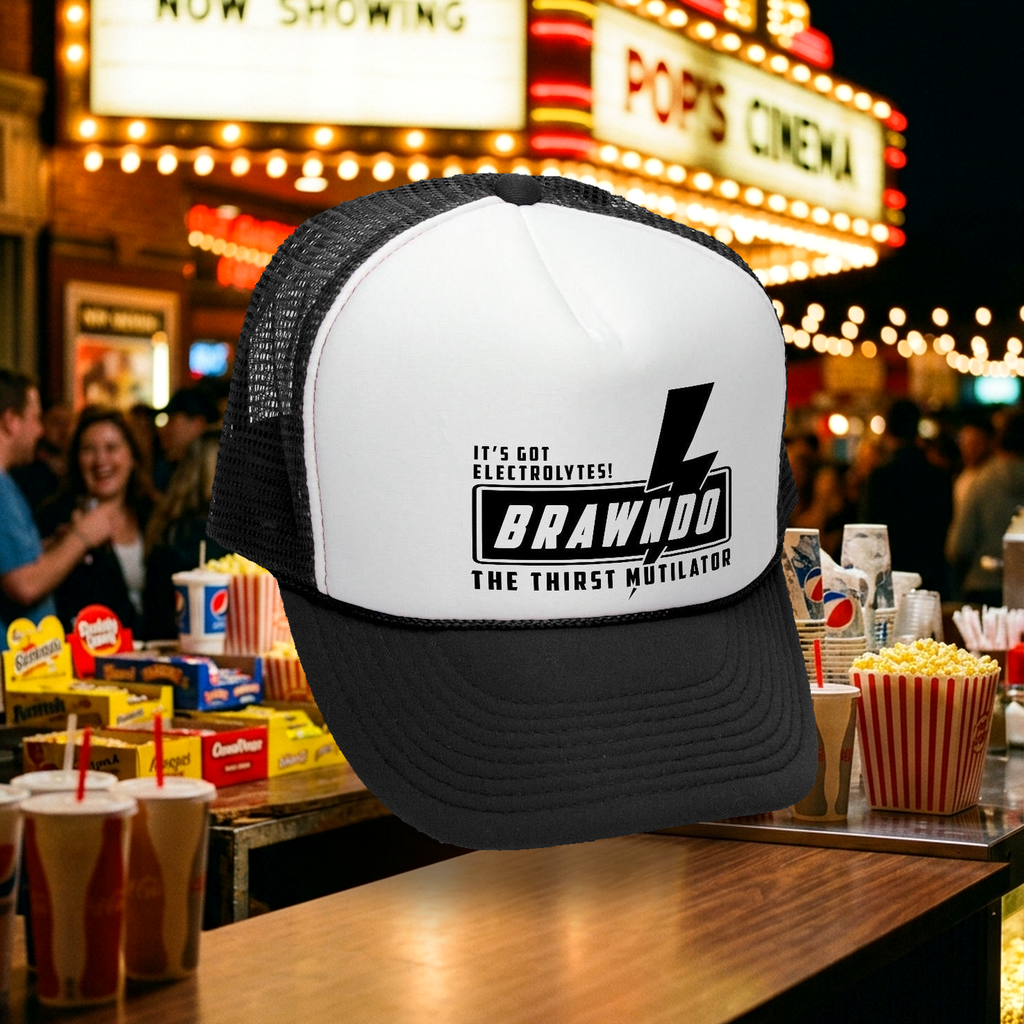 Brawndo Trucker Hat - Mesh Cap - Five Panel Retro Style TRUCKER Cap