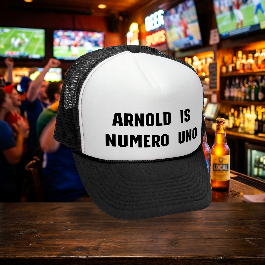 ArnoldNumeroUno Trucker Hat - Mesh Cap - Five Panel Retro Style TRUCKER Cap