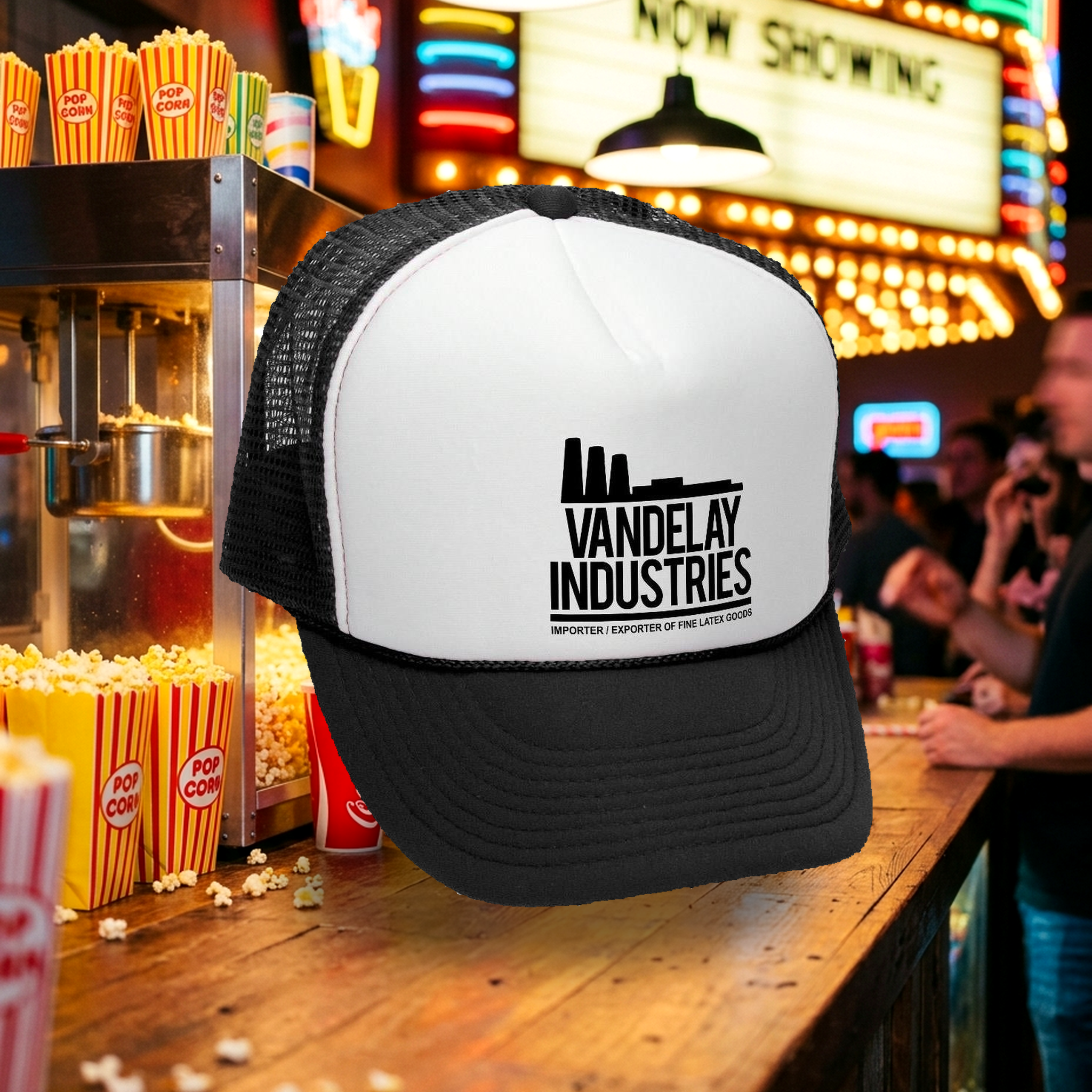 Vandelay Industries Trucker Hat - Mesh Cap - Five Panel Retro Style TRUCKER Cap