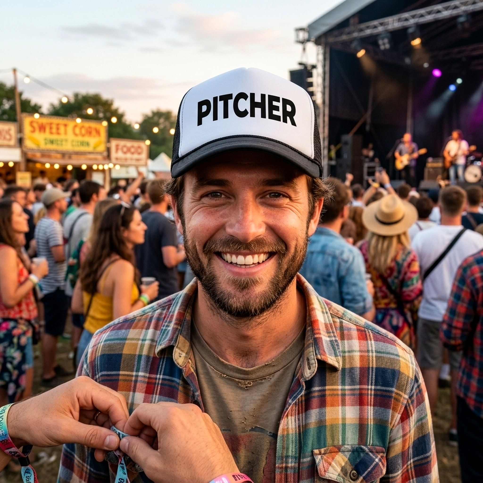 PITCHER - catcher lgbtq gay rights pride - Vintage Retro Style Trucker Cap Hat - Five Panel Retro Style TRUCKER Cap