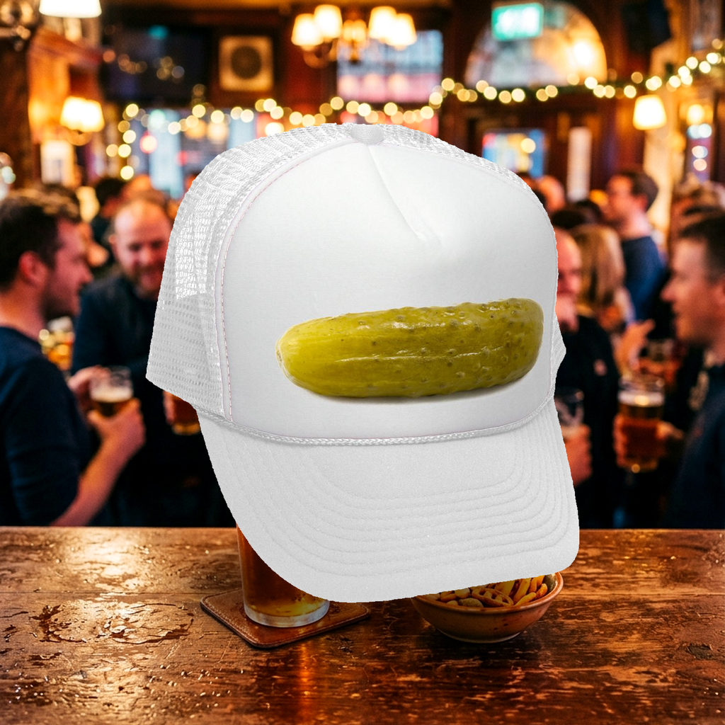 PICKLE - concession stand fair carvinal - Adult Trucker Cap Hat - Five Panel Retro Style TRUCKER Cap