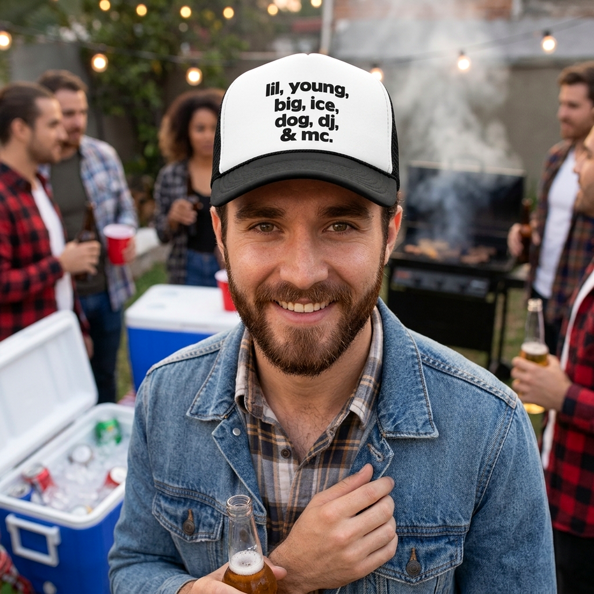 Rappers Trucker Hat - Mesh Cap - Five Panel Retro Style TRUCKER Cap