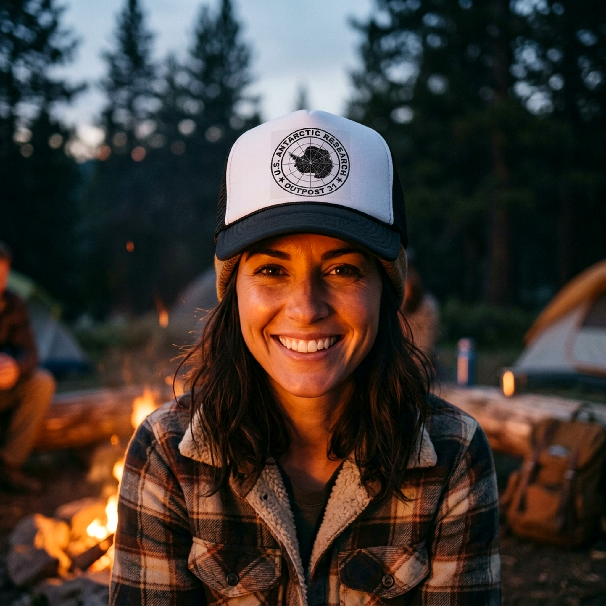 Outpost 31 Antarctica Trucker Hat - Mesh Cap - Five Panel Retro Style TRUCKER Cap