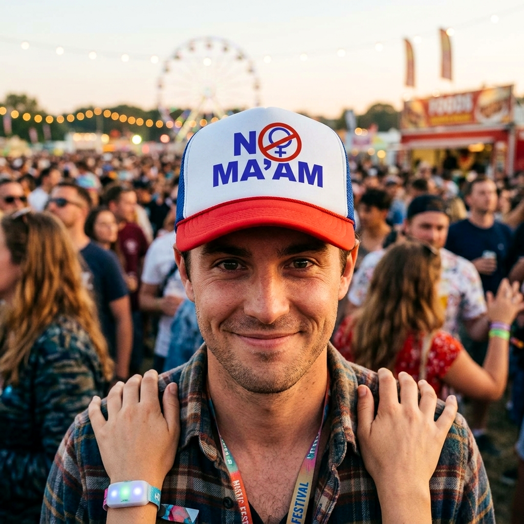NO MAAM - funny bundy married show - Vintage Retro Style Trucker Cap Hat - Five Panel Retro Style TRUCKER Cap