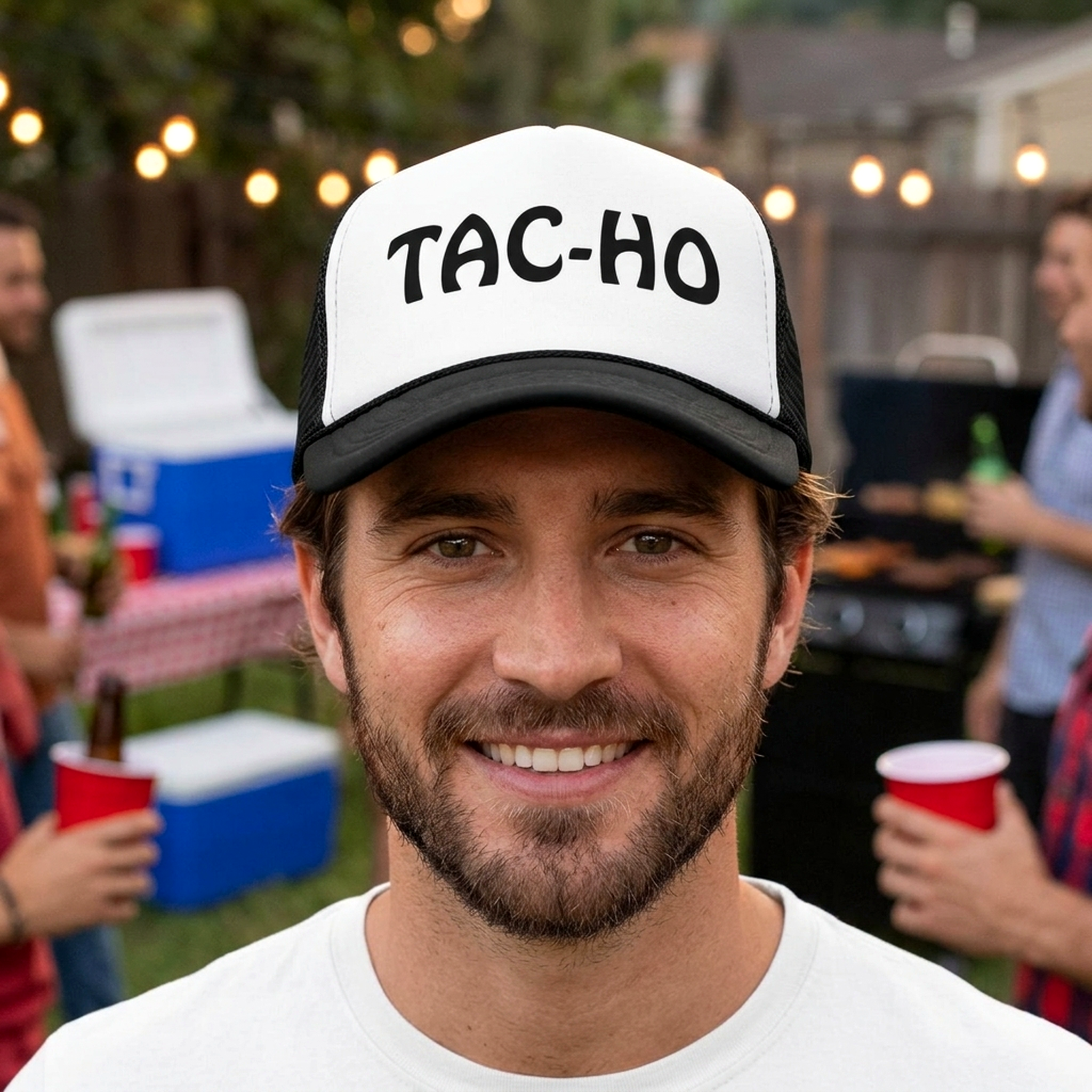 TAC-HO - Vintage Retro Style Trucker Cap Hat - Five Panel Retro Style TRUCKER Cap