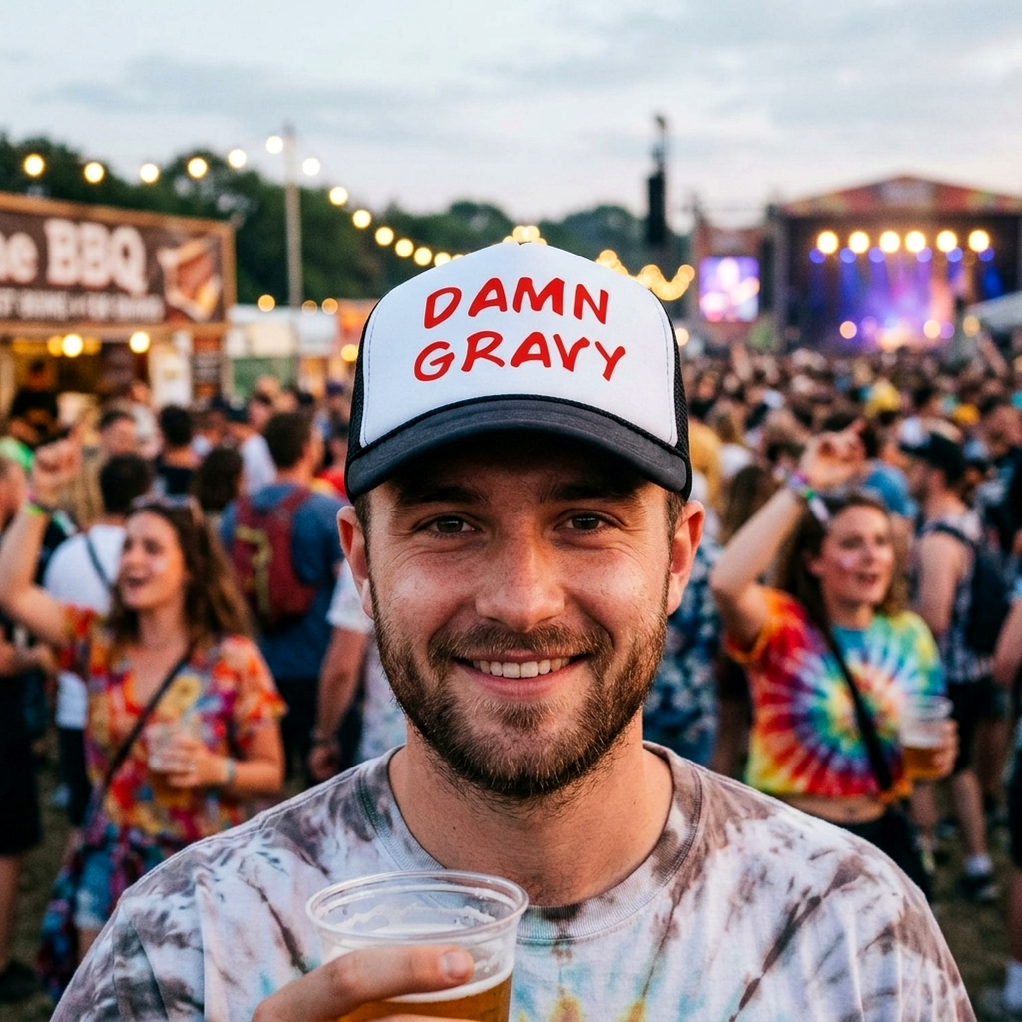 Damn Gravy - viral video - Vintage Retro Style Trucker Cap Hat - Five Panel Retro Style TRUCKER Cap