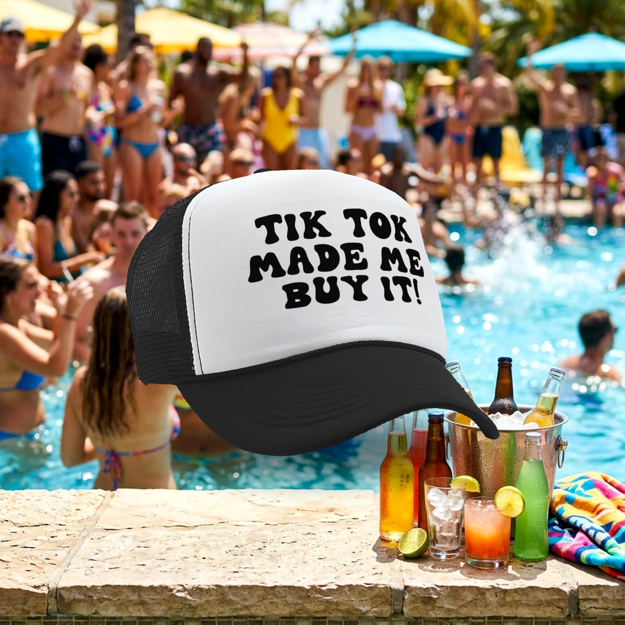 TIK TOK Made Me Buy It - viral video - Vintage Retro Style Trucker Cap Hat