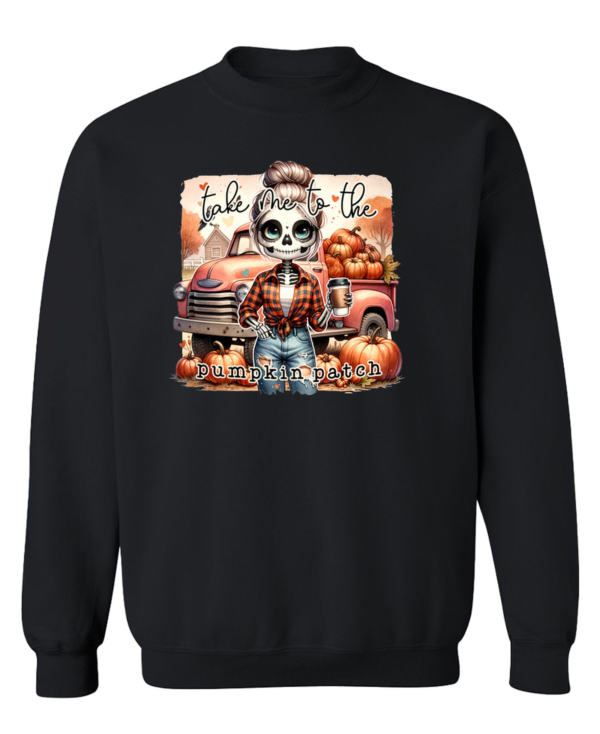 Take Me To Pumpkin Patch - Sweatshirt - Black