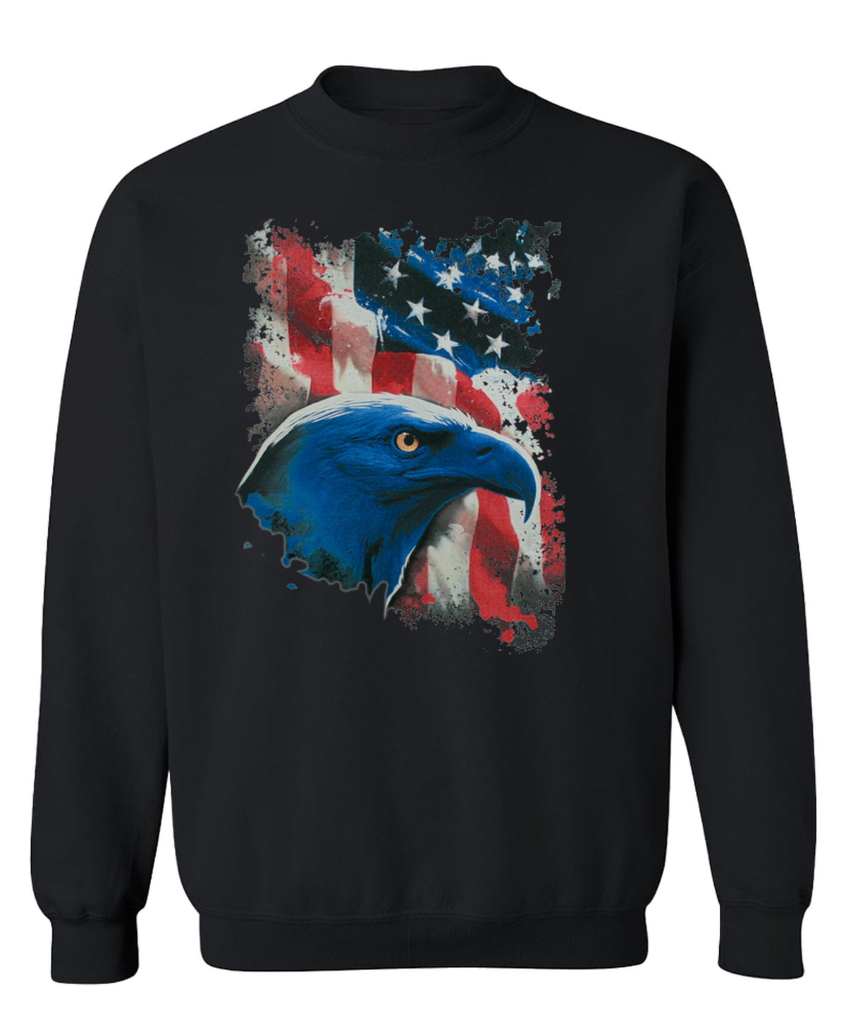 Eagle Flag Freedom Patriot Abd? - Sweatshirt - Black