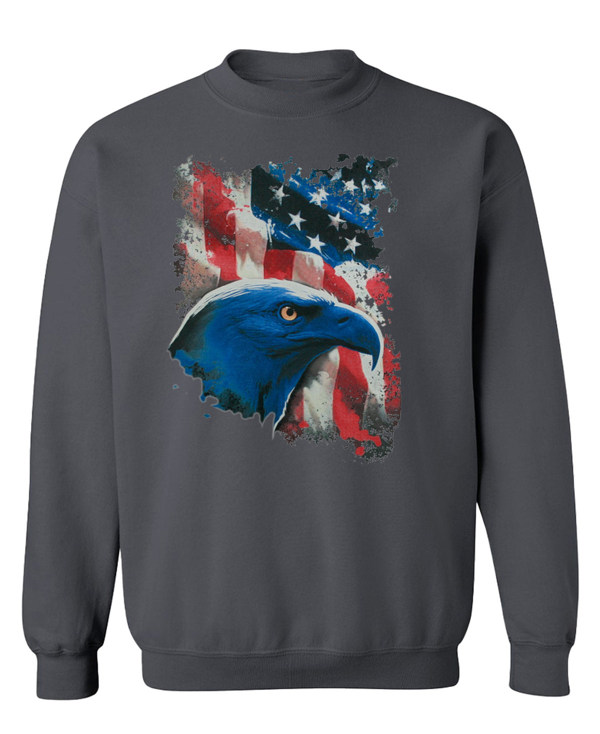 Eagle Flag Freedom Patriot Abd? - Sweatshirt - Charcoal