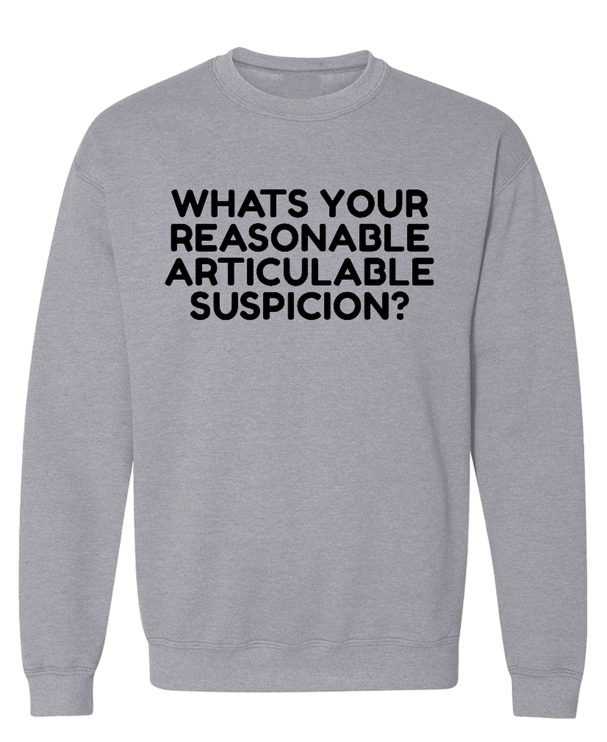 Whats Your Reasonable Articulable Suspicion? - Sweatshirt - Sport Grey