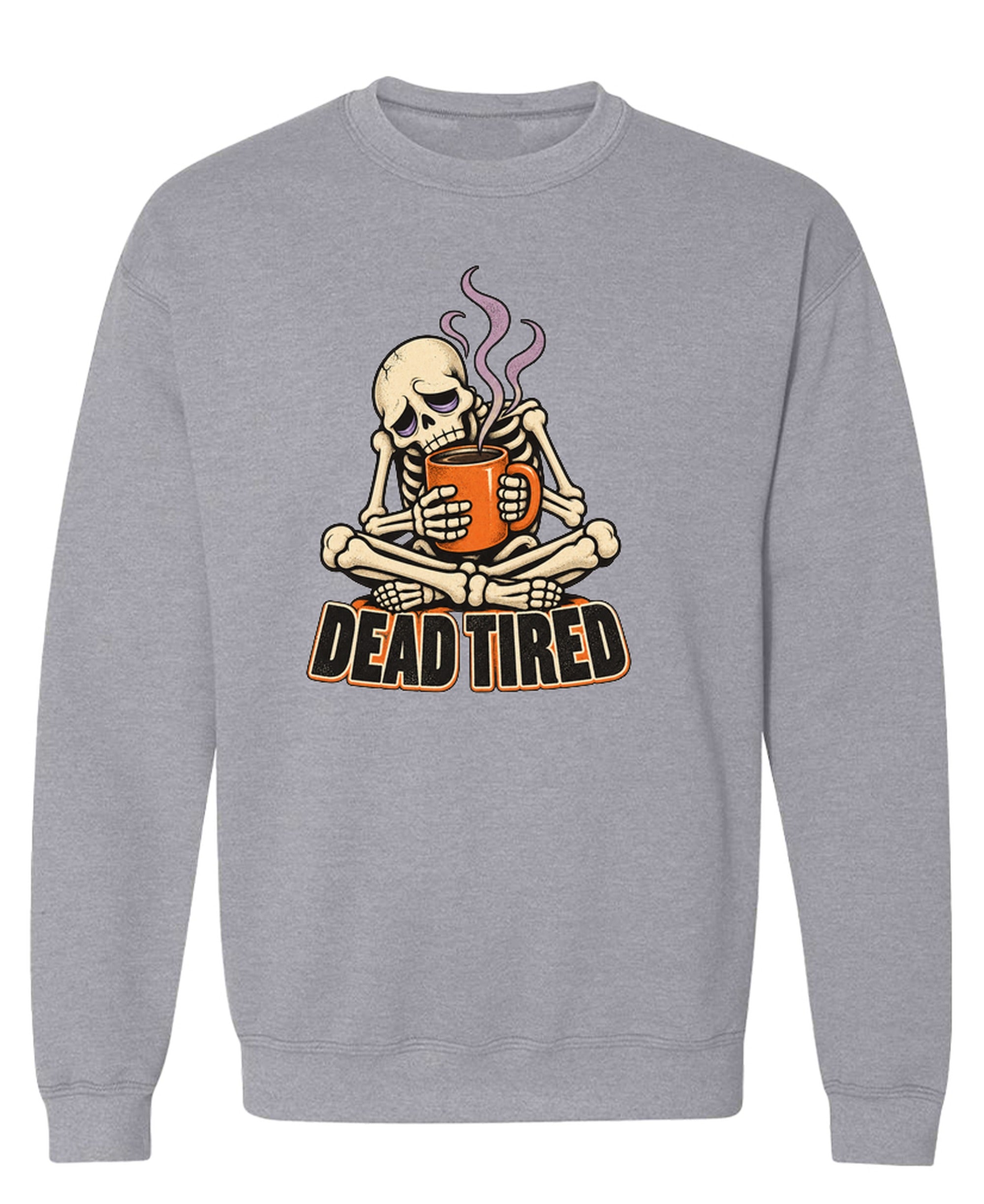 Dead Tired Skeleton - Sweatshirt - Sport Grey