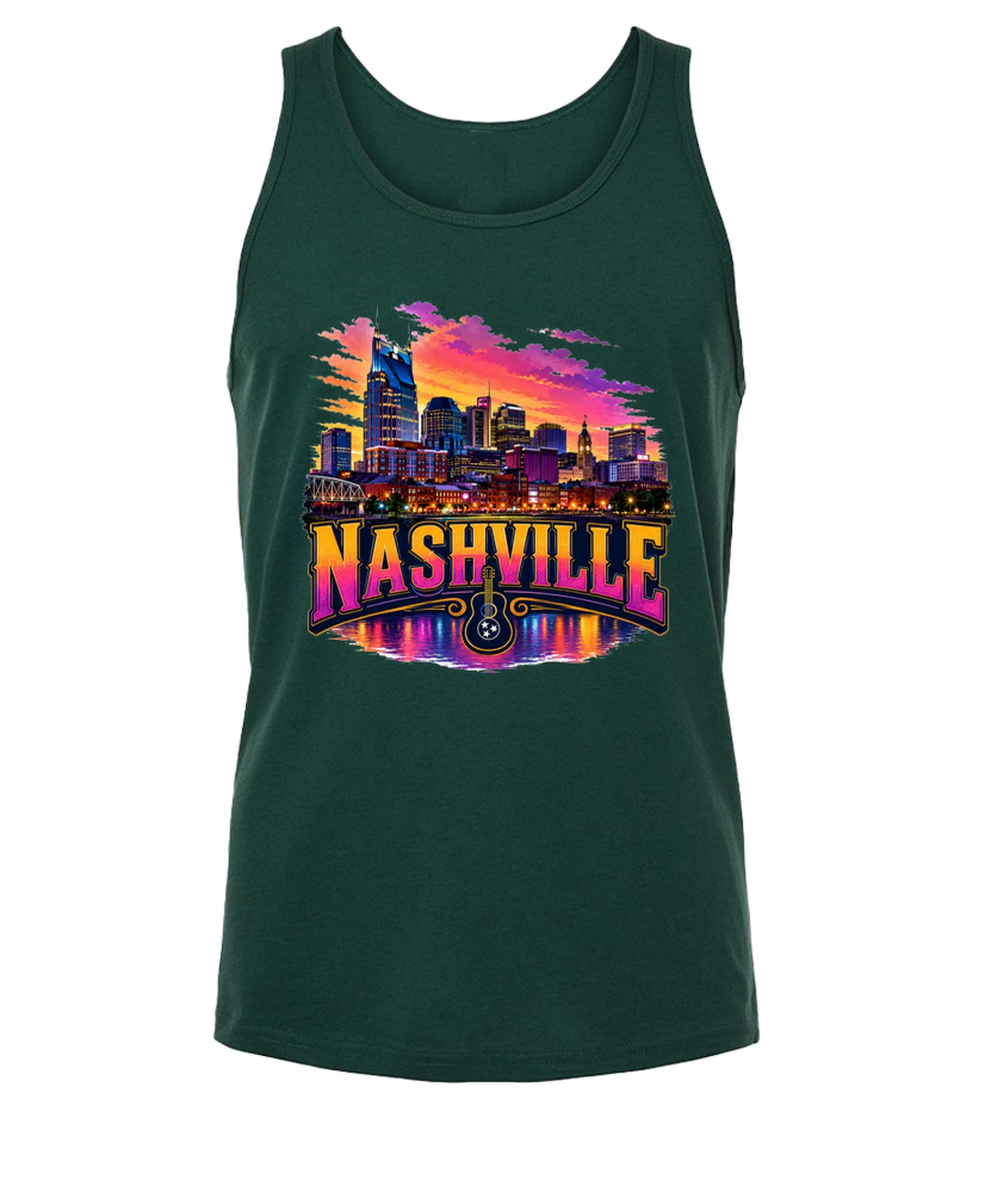 Nashville - Tank Top - Forest Green