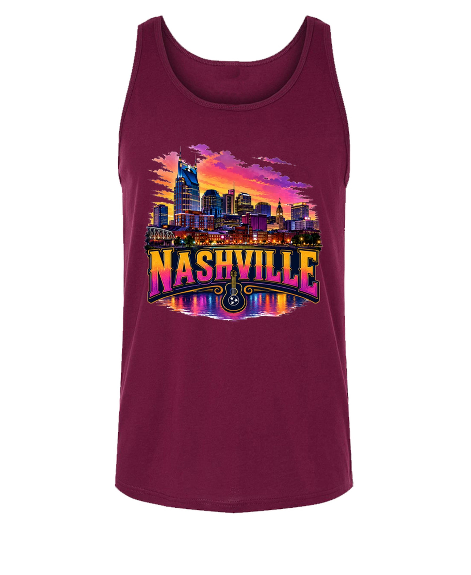 Nashville - Tank Top - Maroon