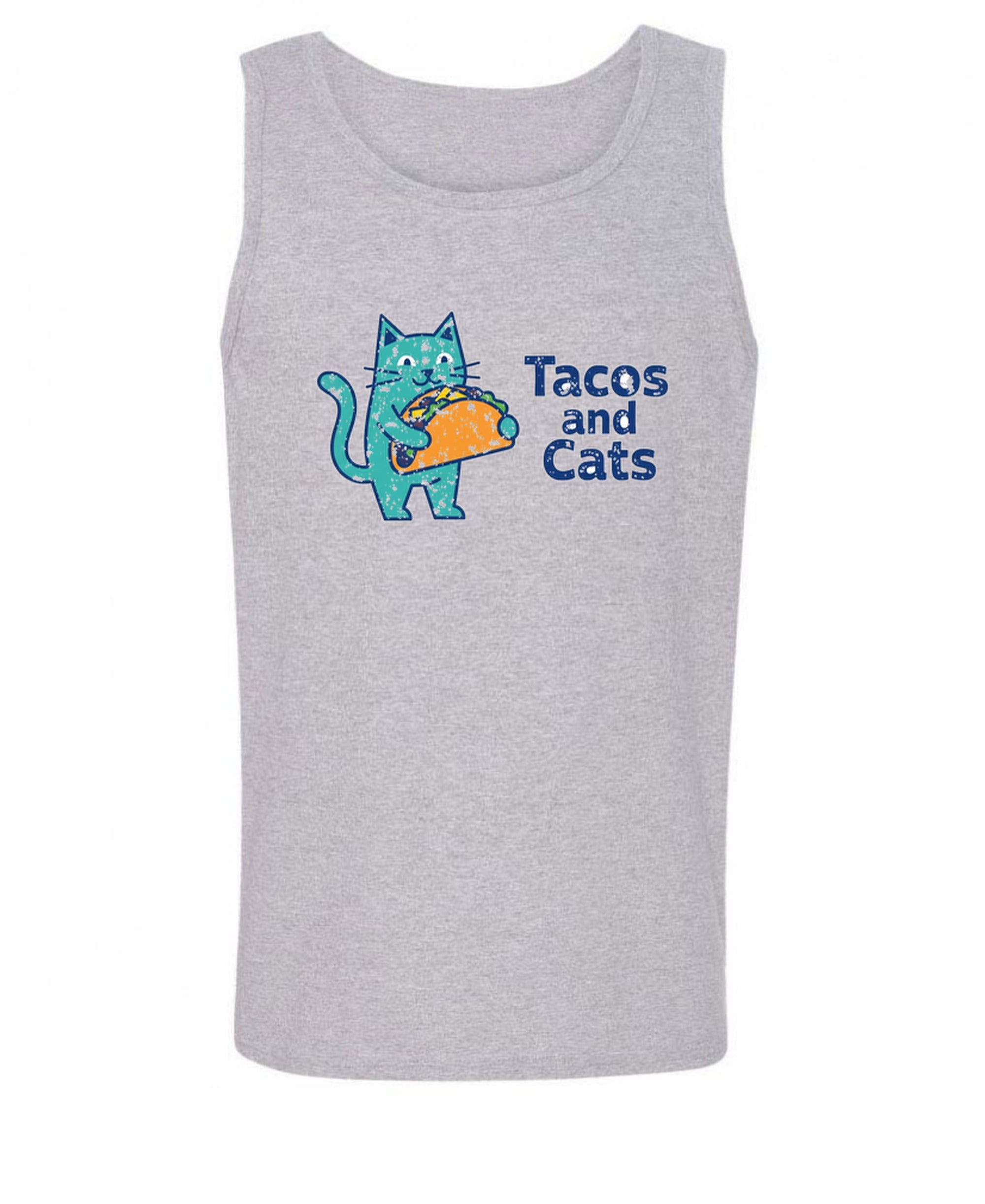 Tacos And Cats - Tank Top - Sport Grey