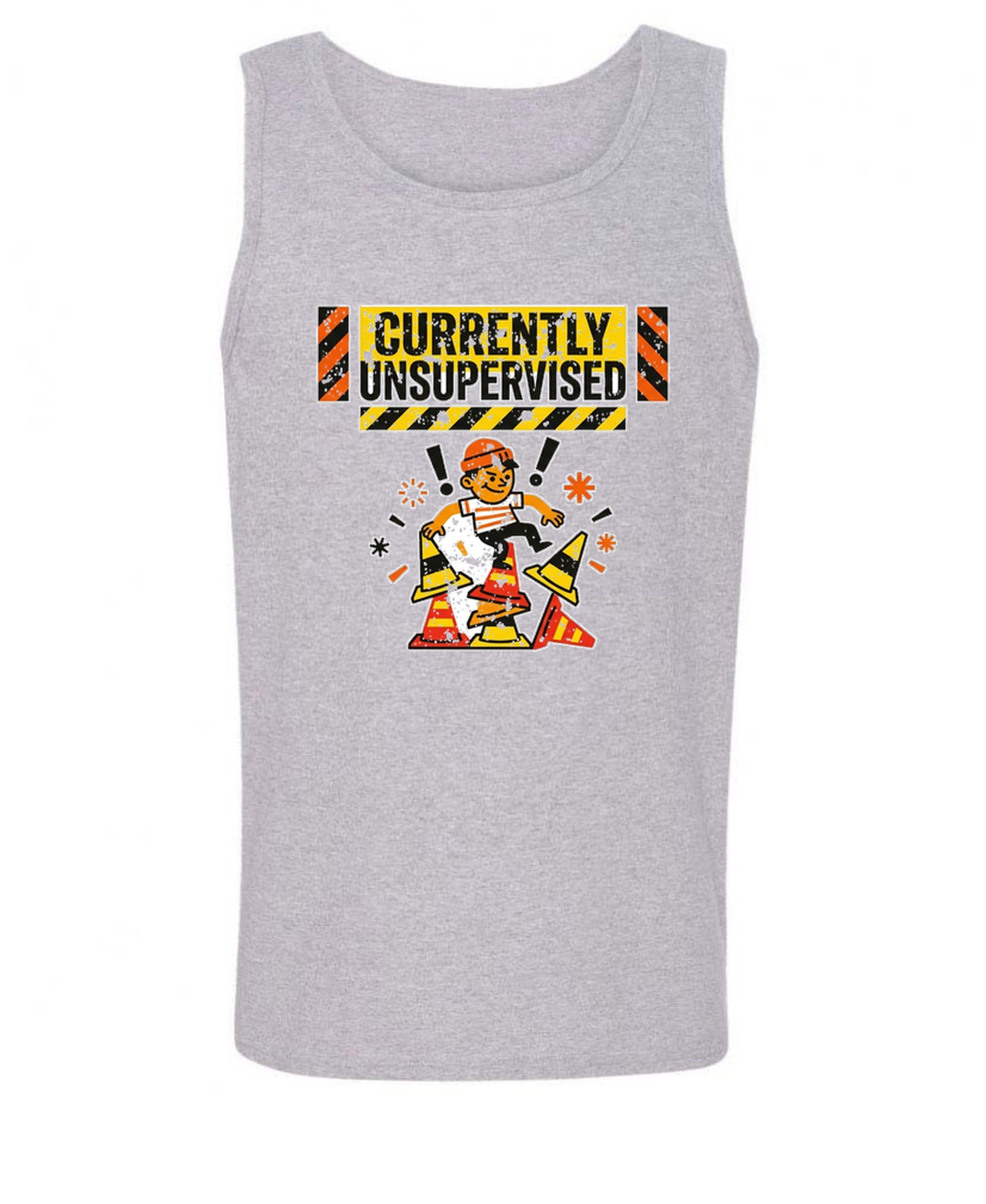 Currently Unsupervised - Tank Top - Sport Grey