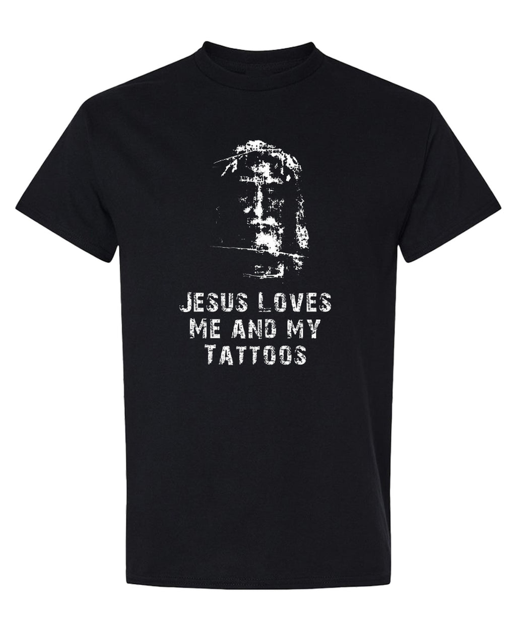 Jesus Love Me And My Tattoos - T-Shirt - Black