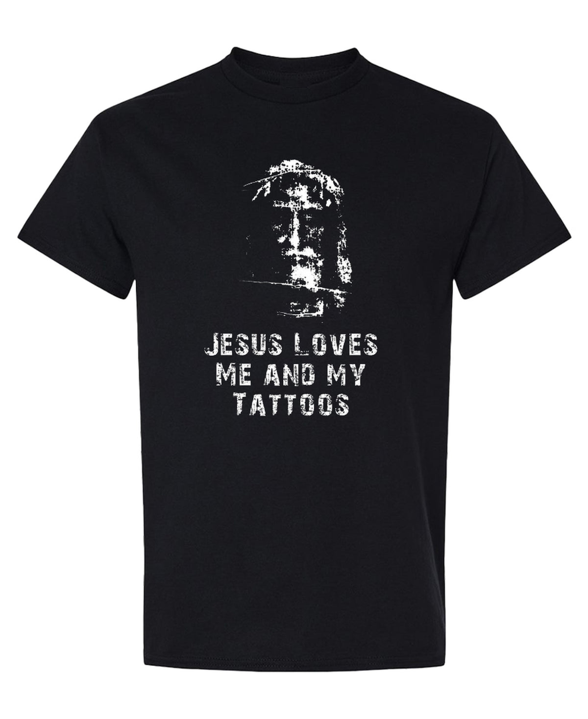 Jesus Love Me And My Tattoos - T-Shirt - Black