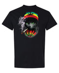 Rasta Cat - T-Shirt - Black
