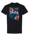 Eagle Flag Freedom Patriot Abd? - T-Shirt - Black