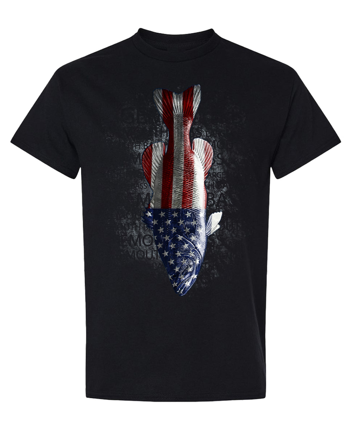 Bass Flag - T-Shirt - Black
