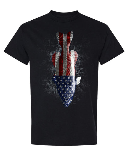 Bass Flag - T-Shirt - Black