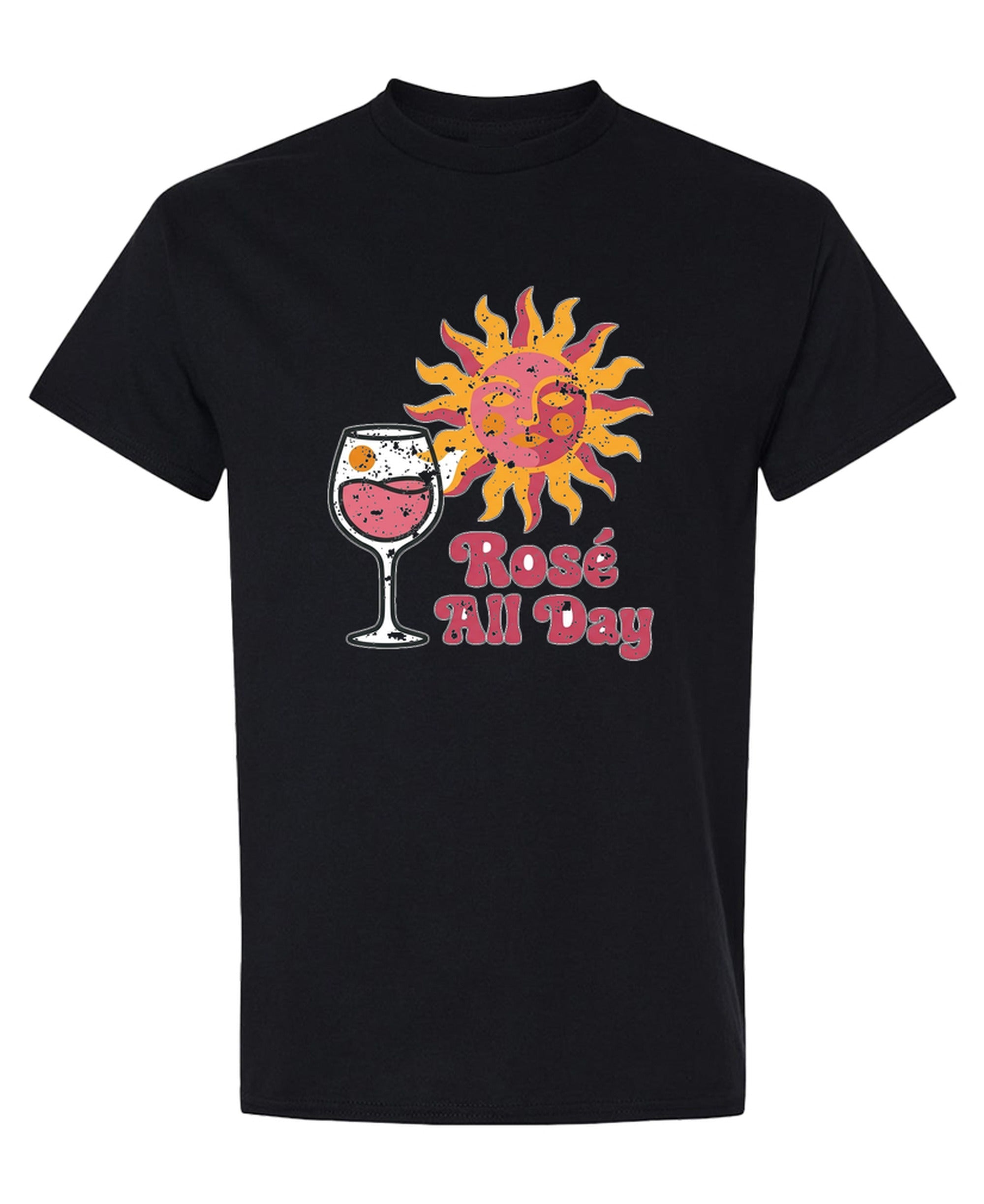Rosé All Day - T-Shirt - Black