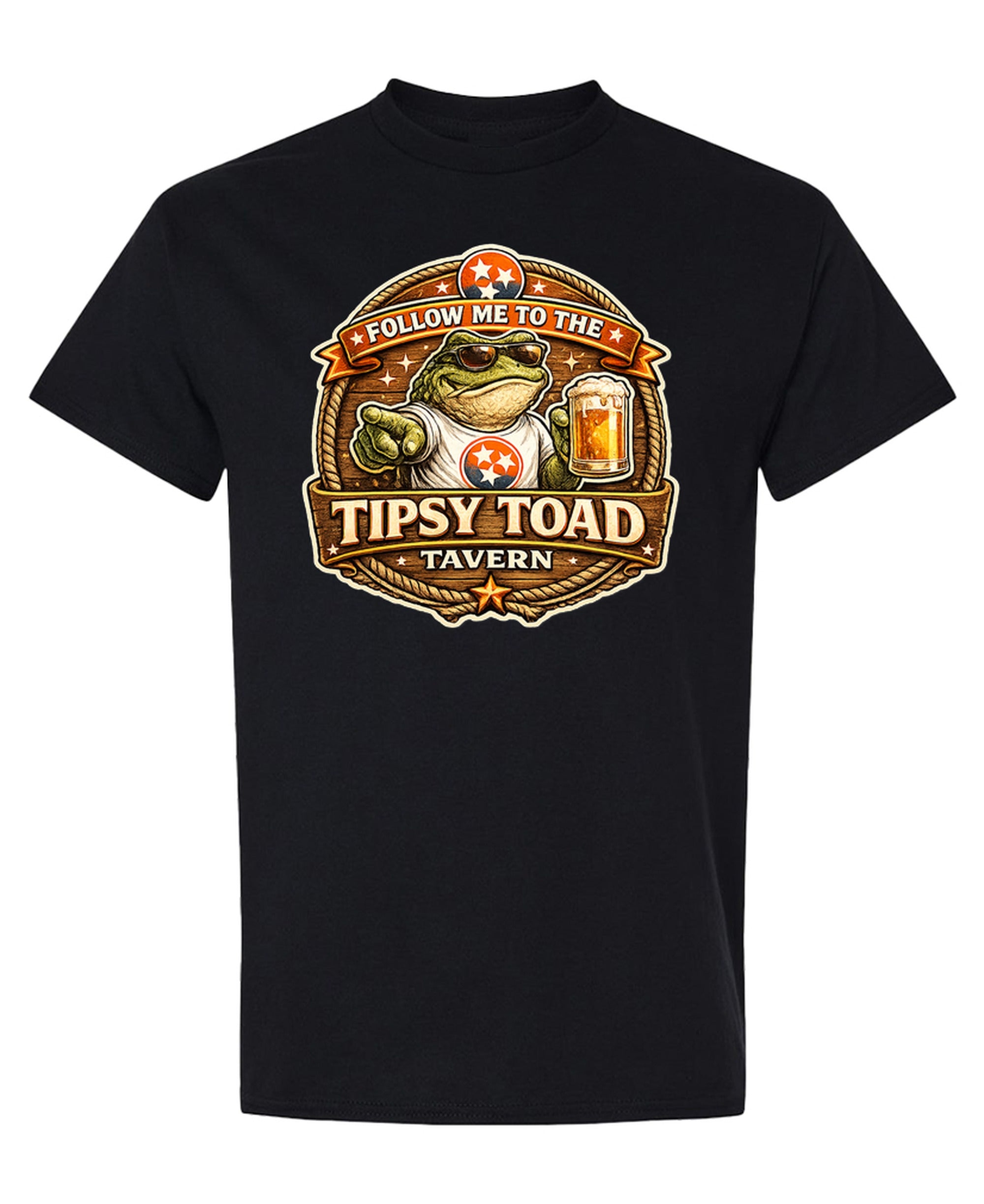 T-Shirt Funny Country Bar Honky Tonk Western Tee Men Women - Black