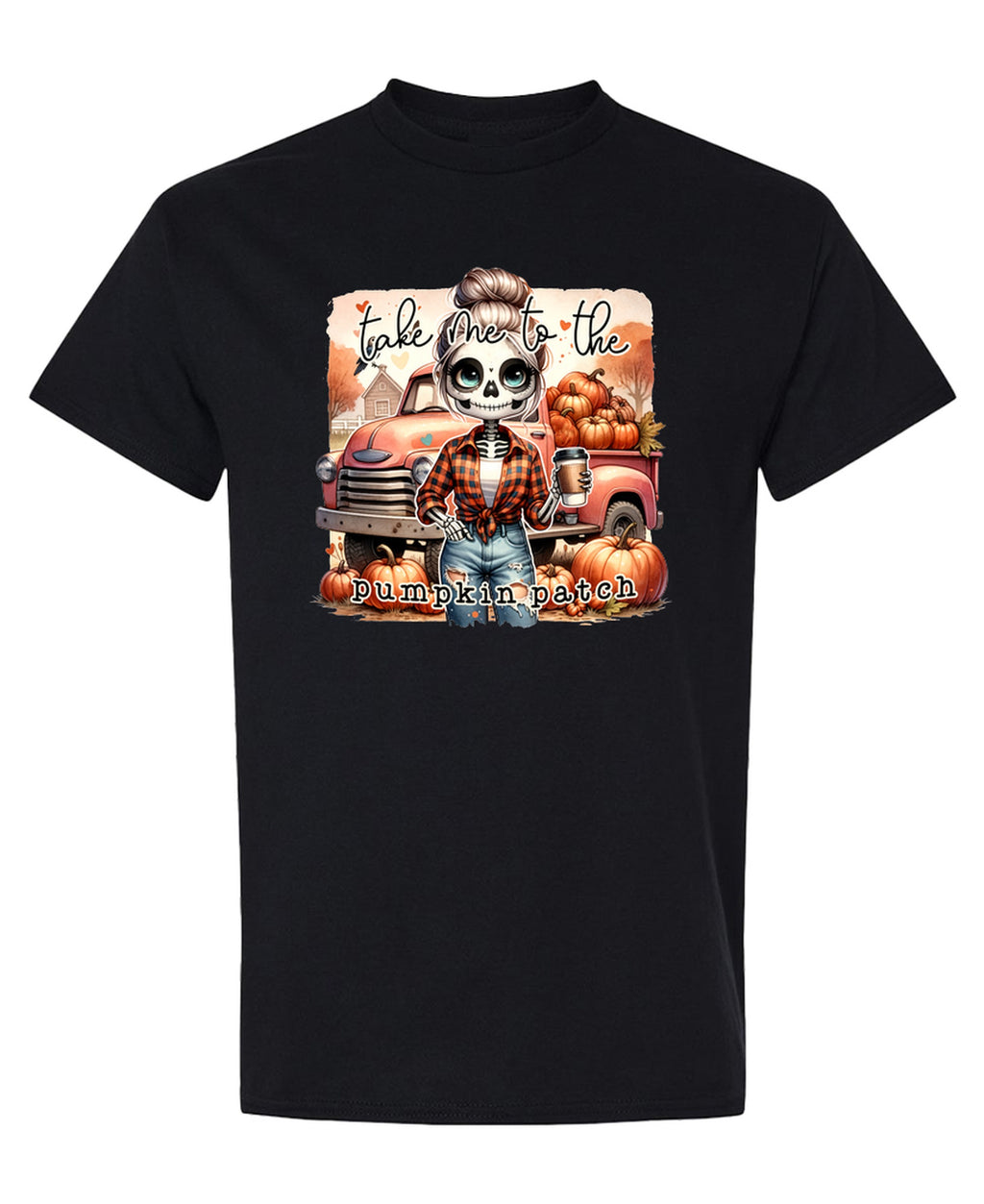 Take Me To Pumpkin Patch - T-Shirt - Black
