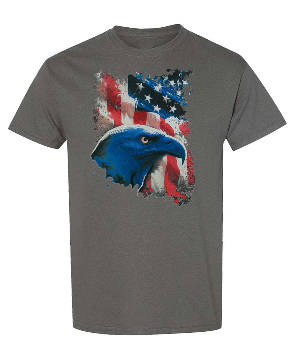 Eagle Flag Freedom Patriot Abd? - T-Shirt - Charcoal