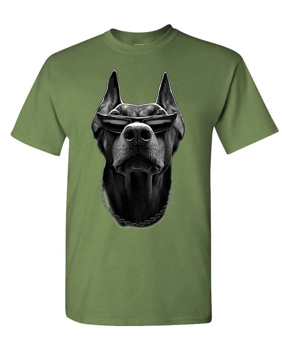 Doberman - T-Shirt - Military Green