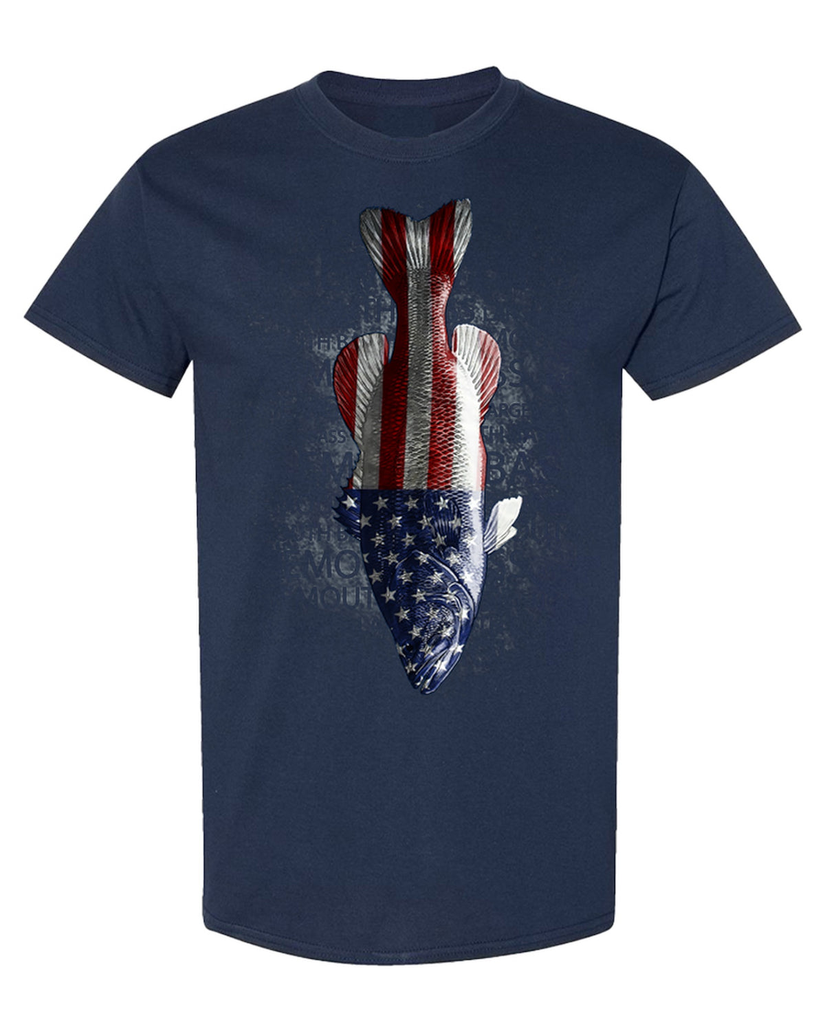 Bass Flag - T-Shirt - Navy