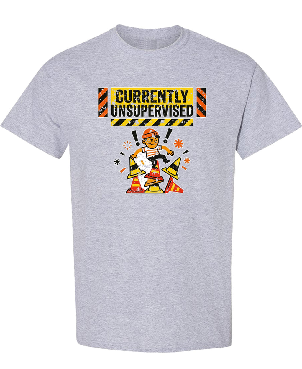 Currently Unsupervised - T-Shirt - Sport Grey
