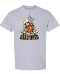 Dead Tired Skeleton - T-Shirt - Sport Grey
