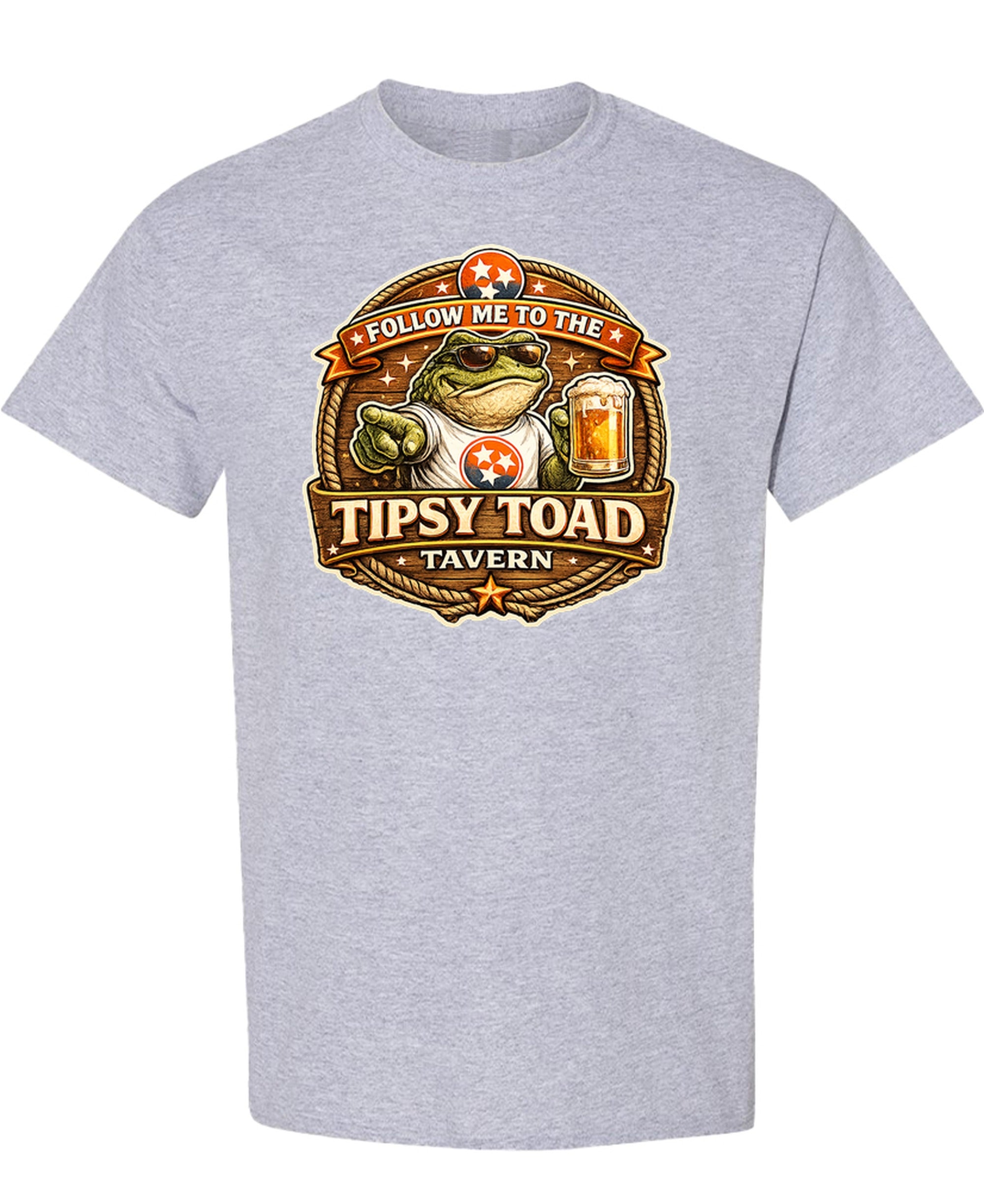 T-Shirt Funny Country Bar Honky Tonk Western Tee Men Women - Sport Grey