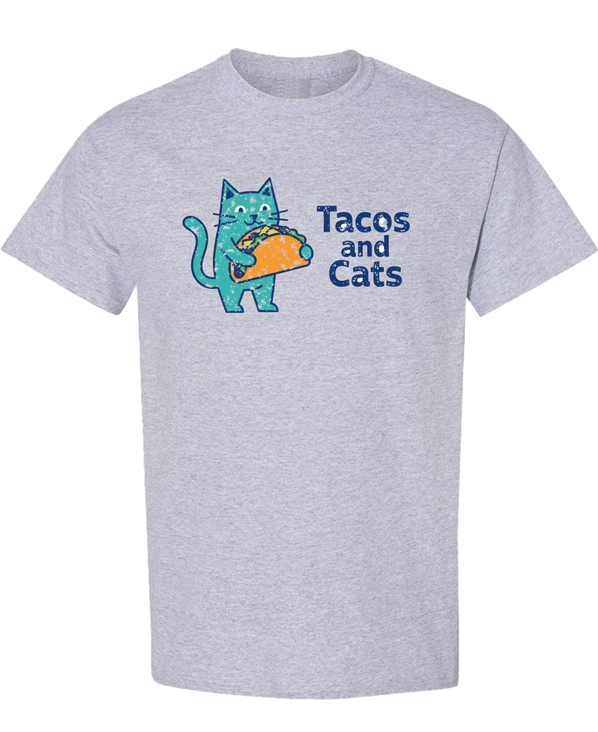 Tacos And Cats - T-Shirt - Sport Grey