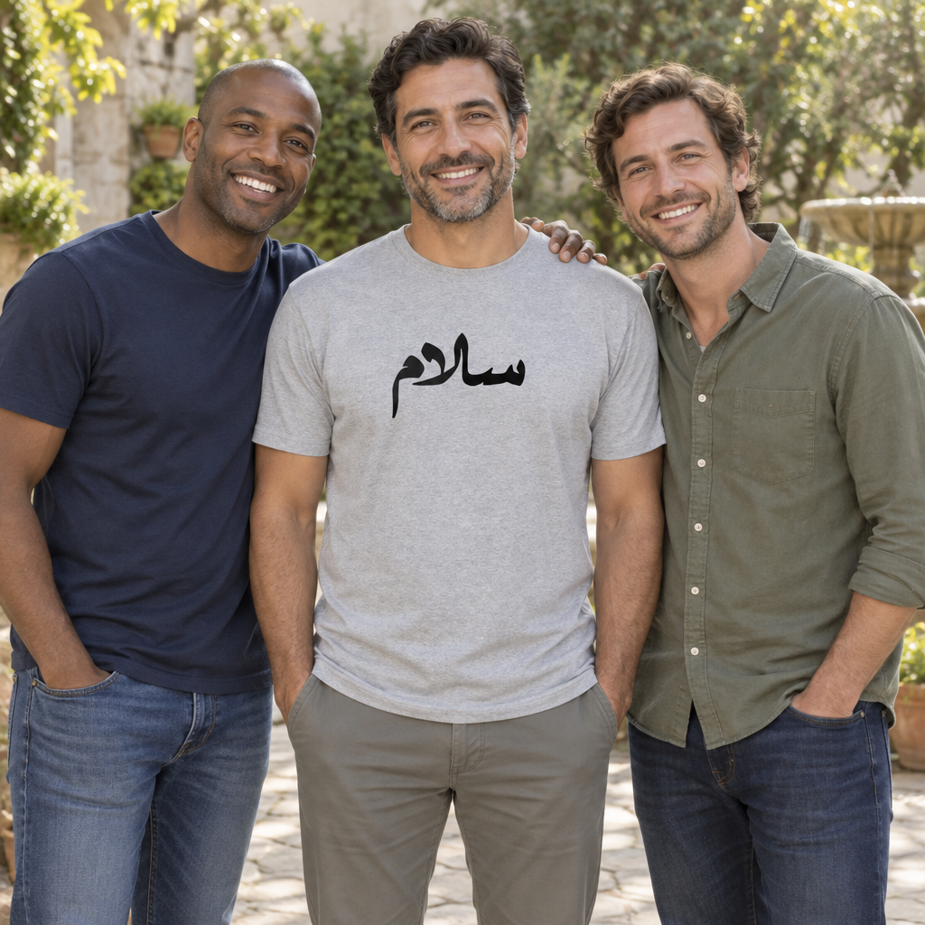 Salaam Peace — Ash T-Shirt — lifestyle group