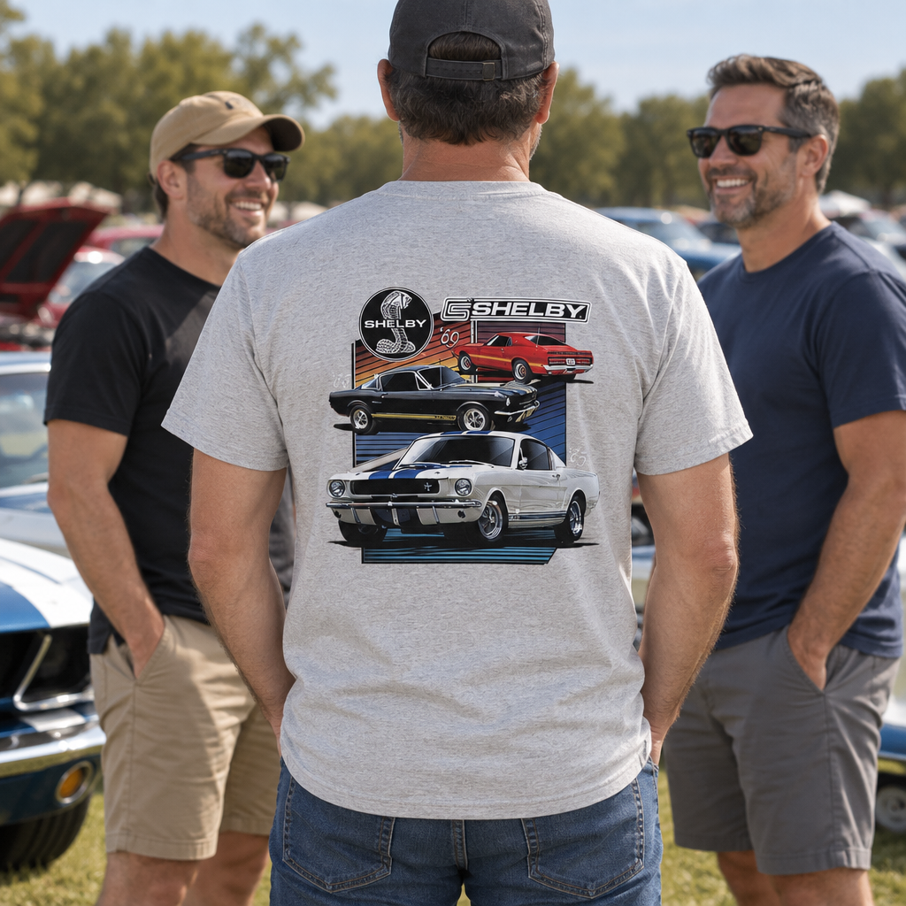 Shelby Cobra Classics — Ash T-Shirt — lifestyle group