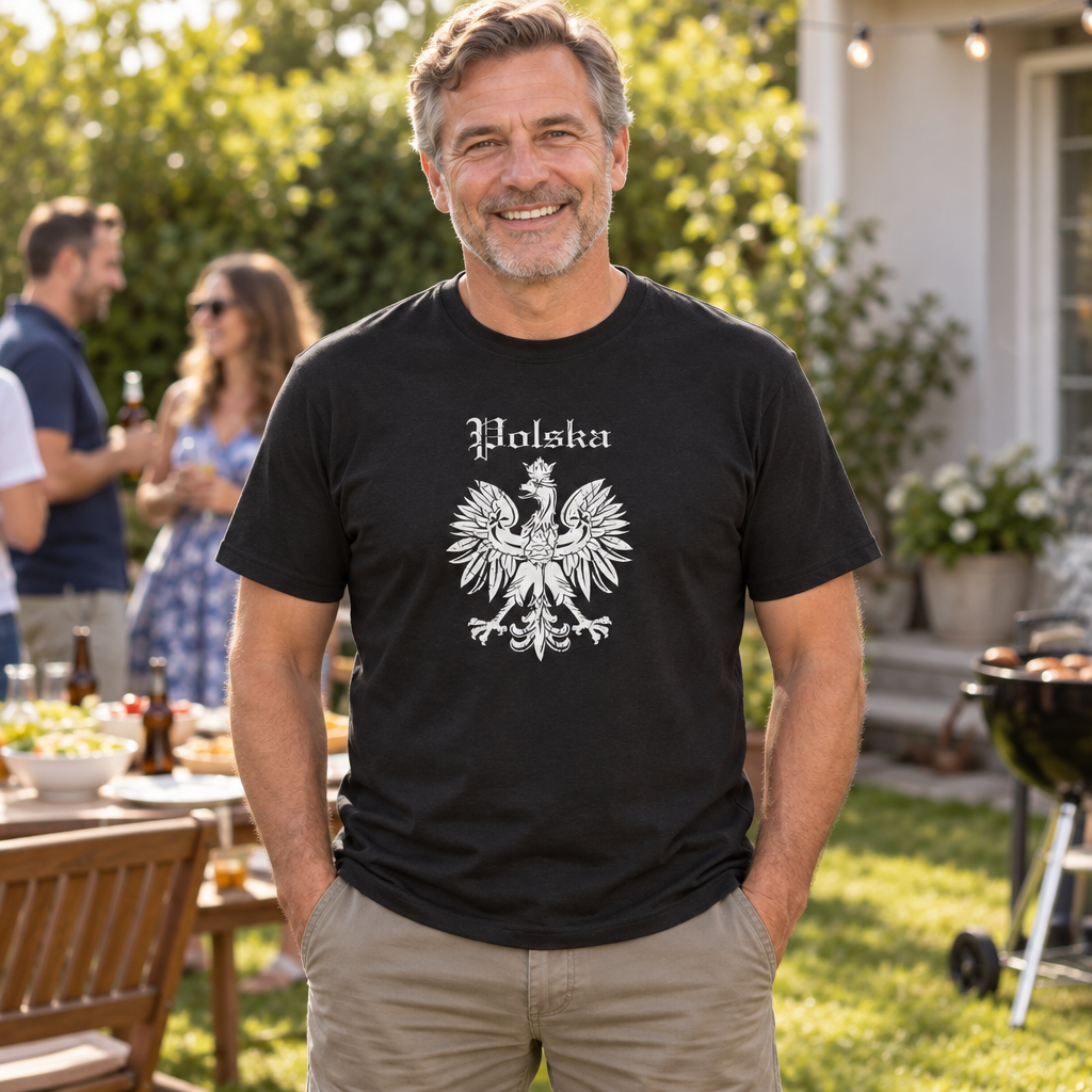 Polska Eagle — Black T-Shirt — lifestyle alt