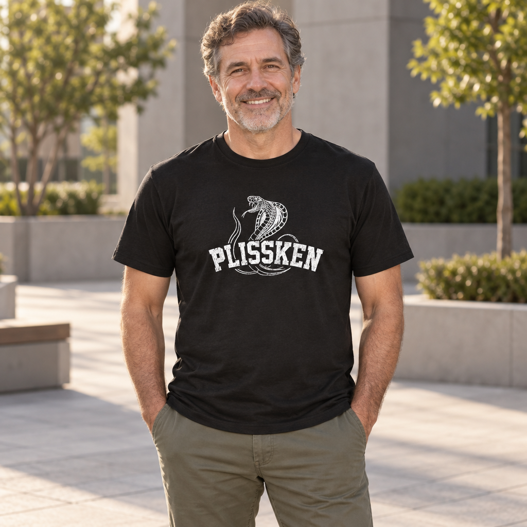 Plissken Cobra — Black T-Shirt — lifestyle alt