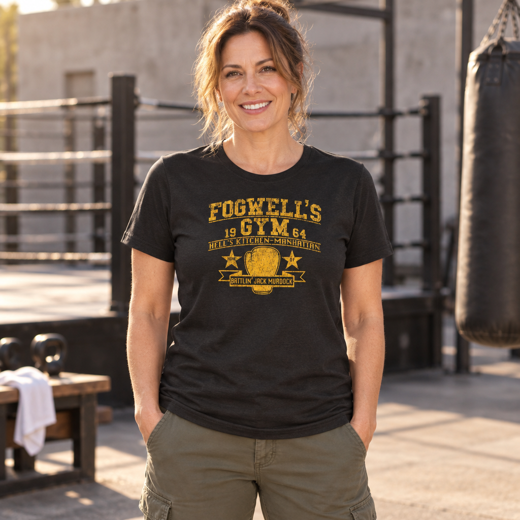 Fogwell's Gym — Black T-Shirt — lifestyle alt
