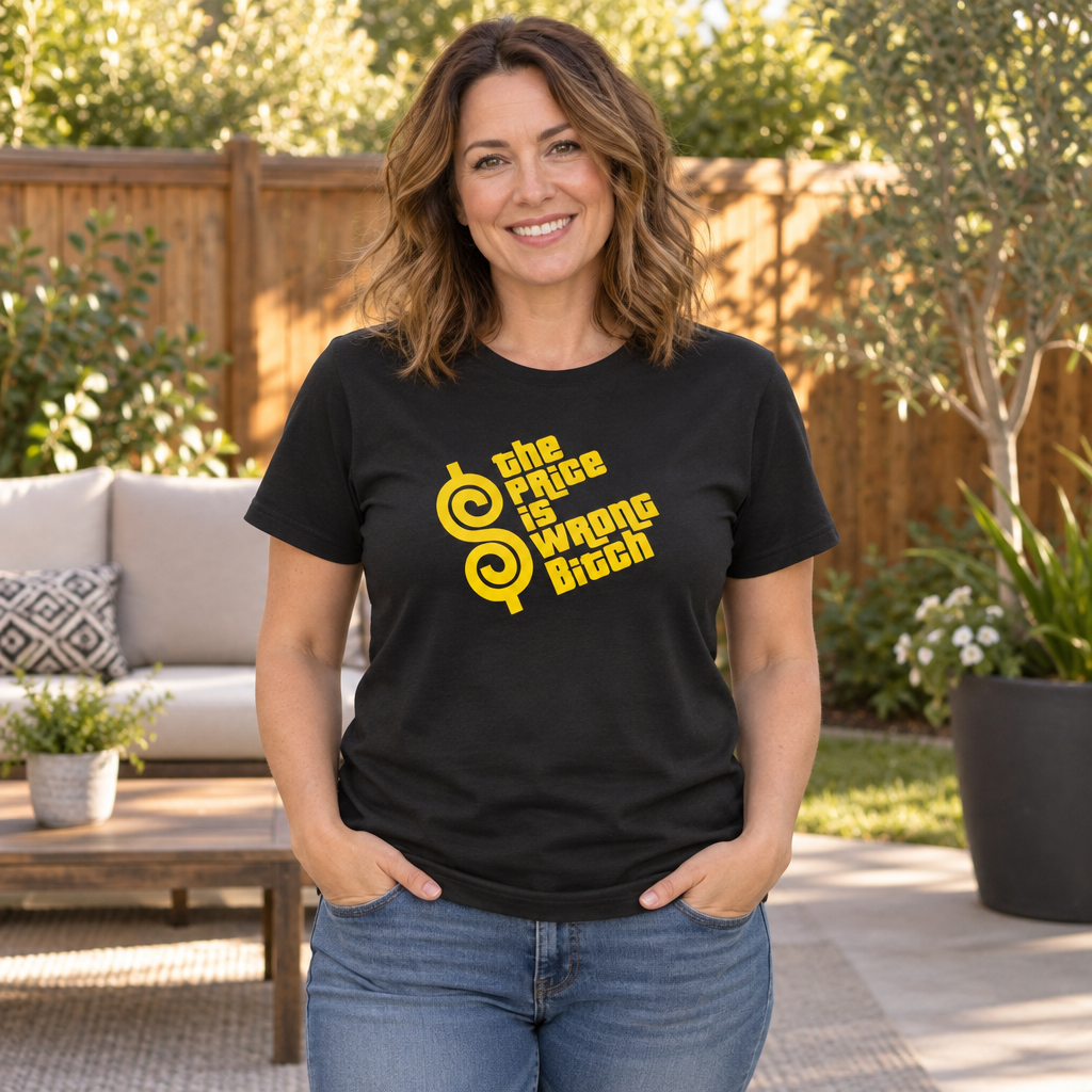The Price Is Wrong — Black T-Shirt — lifestyle alt